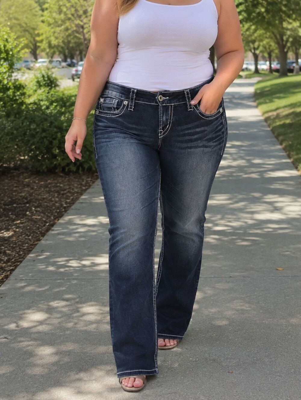 Silver Jeans Camden Skinny Jeans Dark Wash Mid Rise Stretch Denim Contrast